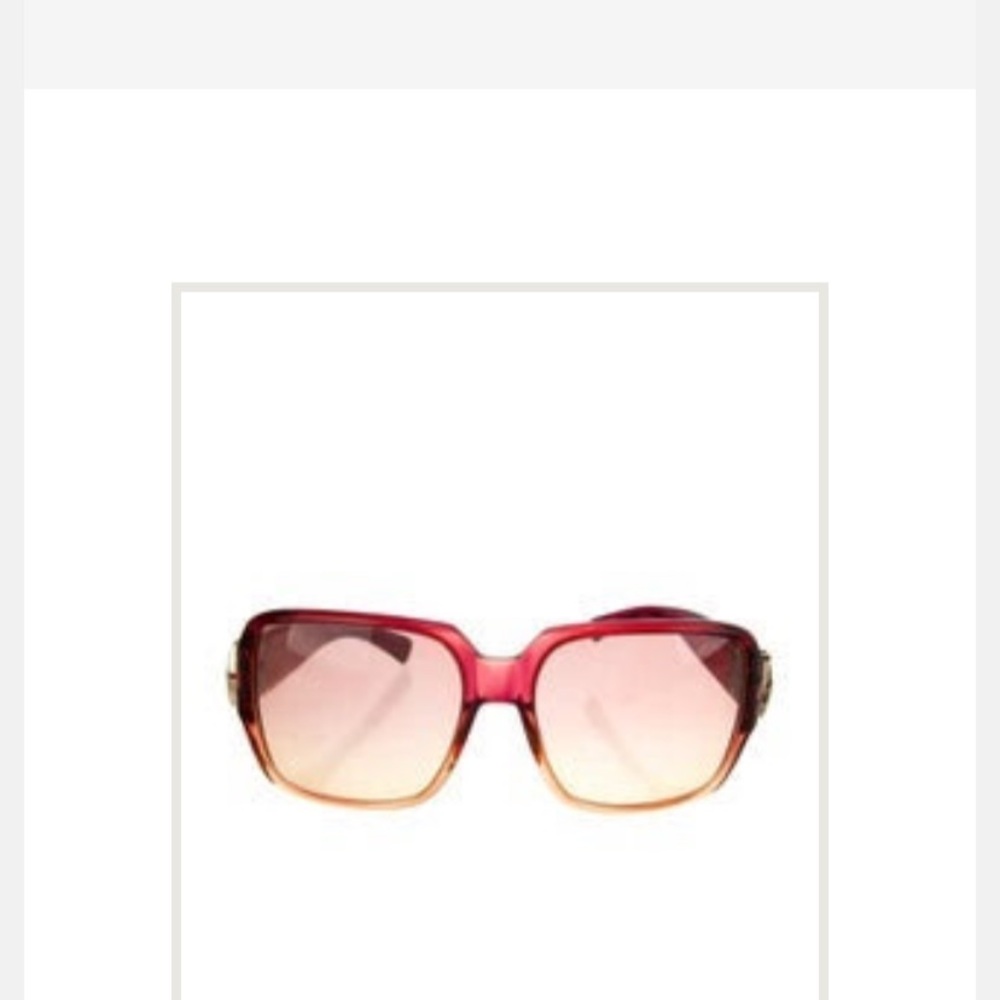 Marc Jacobs Red and Pink Oversized Sunglasses